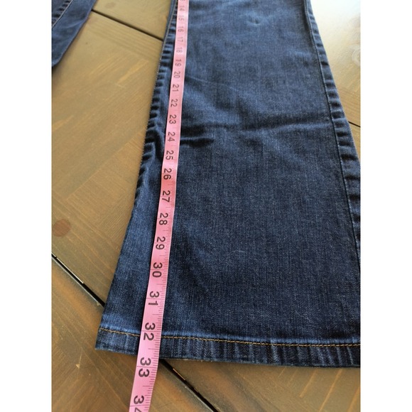 Ann Taylor Jeans Women's 6 Long Modern Fit Lindsay Waist Dark Wash 5 Pocket Zip - Picture 8 of 13